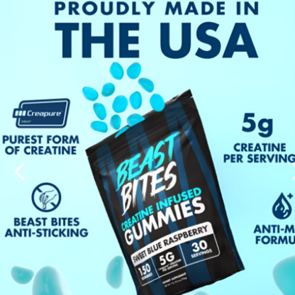 Suplemento Creatina Gomitas Beast Bites